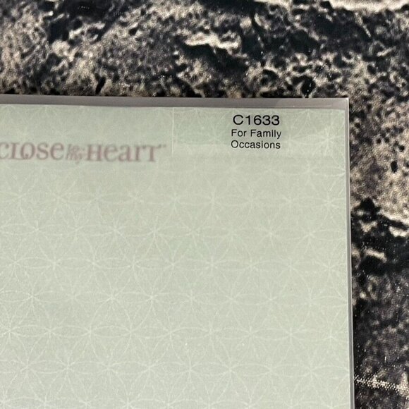 CTMH Close to My Heart FOR FAMILY C1633 Acrylix Acrylic Stamp Stamp - Picture 2 of 6